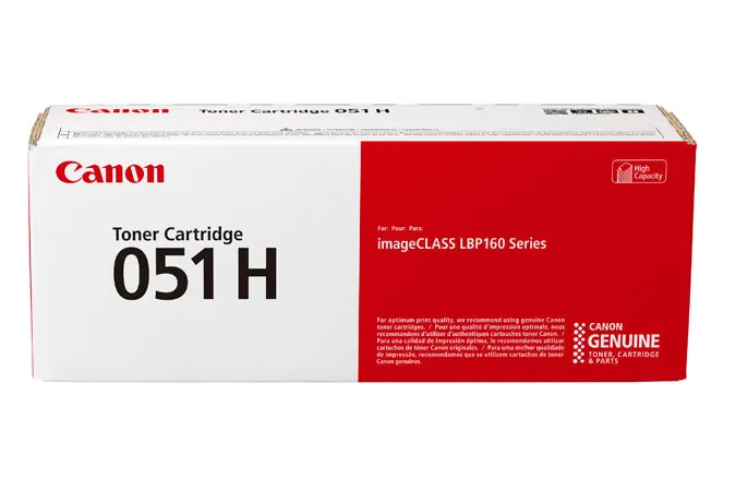 Canon 051H Negro Original Toner Canon Can-051H Image CLASS LBP162dw MF264dw Series MF267dw Series MF269dw Series 4,000 Pag. SKU: 2169C001AA