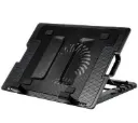 BRobotix Base Enfriadora Ajustable + Hub USB, Máximo 17", con 1 Ventilador de 1400RPM, Negro ACCRBT1040  SKU: 917140