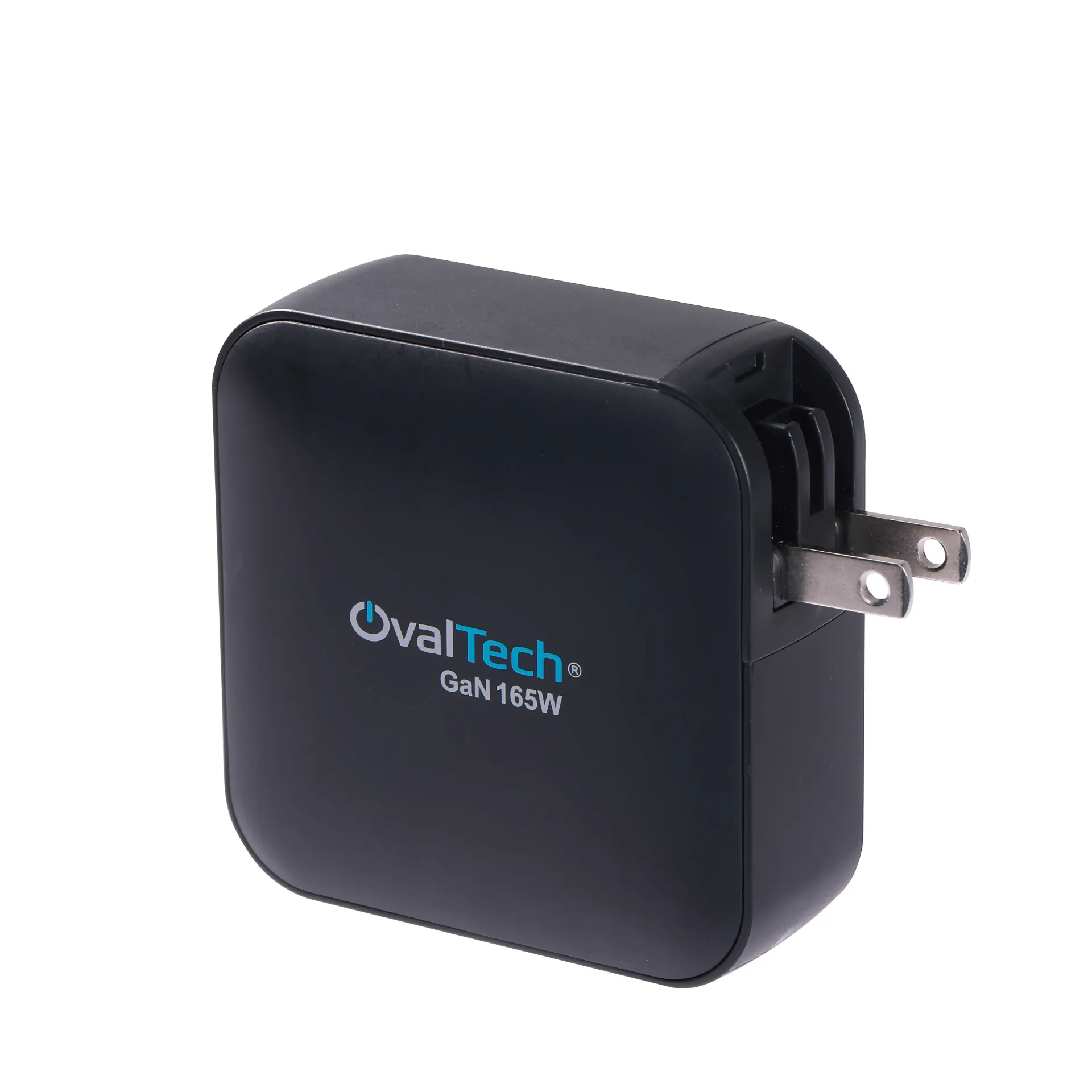 OV-G165W Adaptador de Corriente GaN 165W con PD Sin Cables (3x USB C + 1x USB A) marca Ovaltech SKU: OV-G165W