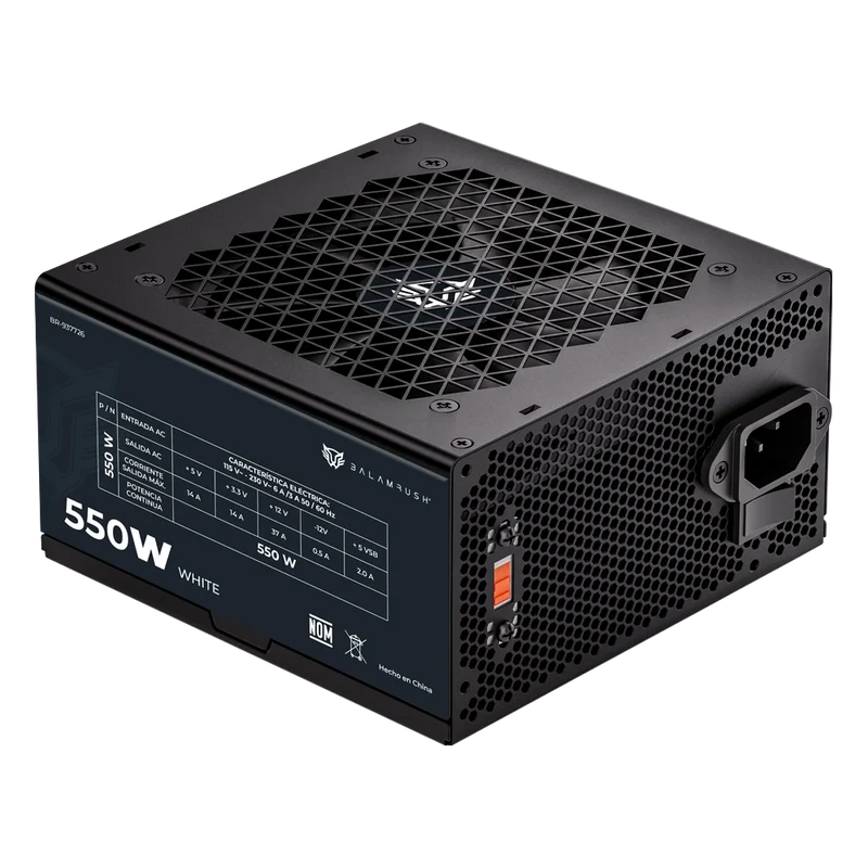 Fuente de Poder Balam Rush Pulsar 550PR 80 PLUS White, ATX, 24-pin ATX, 120mm, 550W CSP-557 SKU: BR-937726