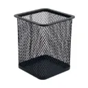 Porta Lapices Nextep Cuadrado Mediano Malla Metalica 8x8x9.7cms SKU: NE-158F