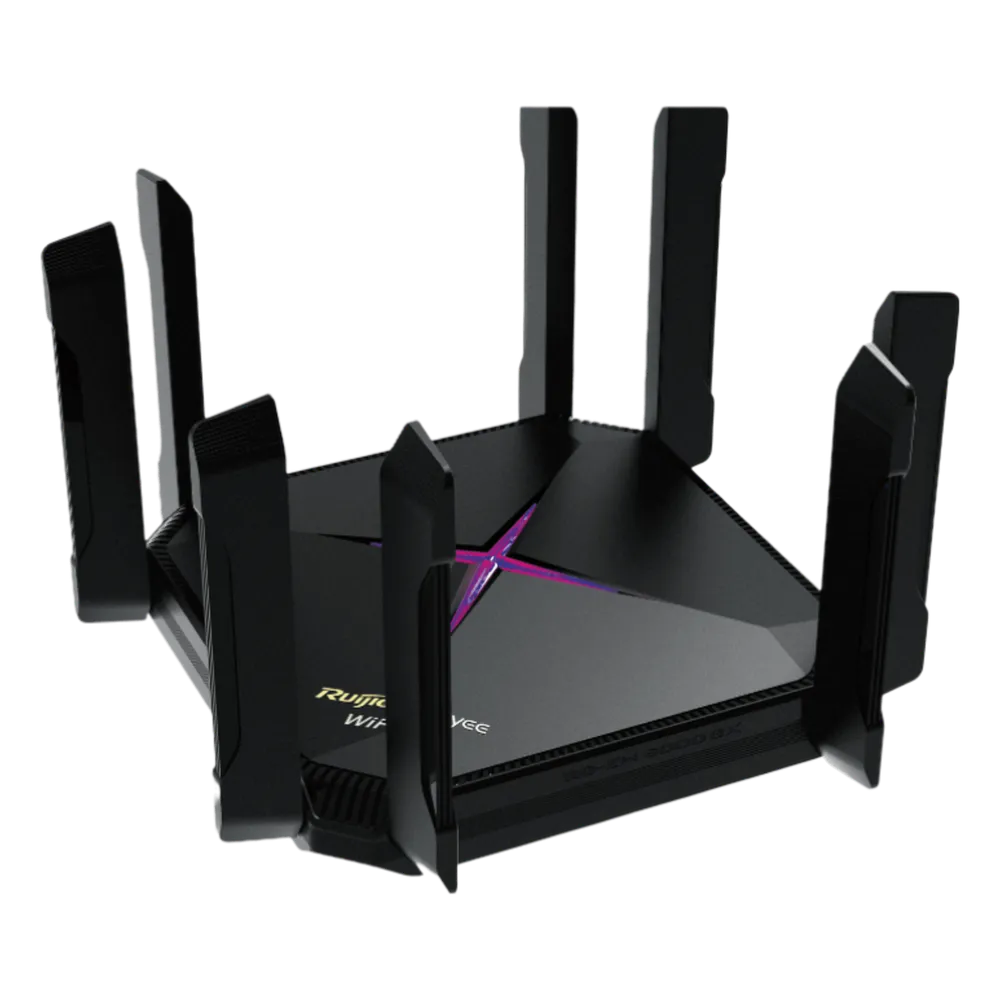 [RG-EW6000GX] Home Router Ruijie Router con Sistema de Red Wi-Fi en Malla RG-EW6000GX, 4 x RJ-45, 4804 Mbit/s WLAN, Doble Banda 2.4/5 GHz, Wi-Fi 6, 8 Antenas Externas de 5 dBi, 1 Pieza SKU: RG-EW6000GX