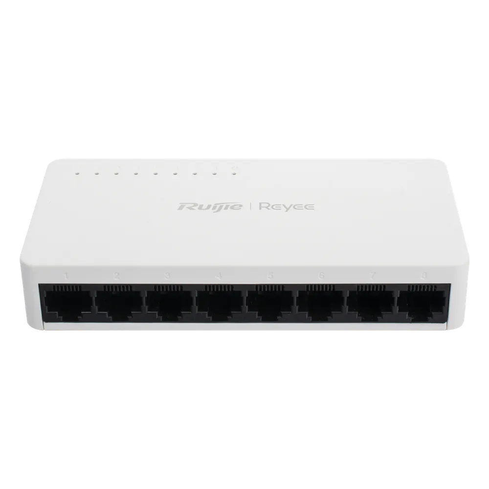 [RG-ES08F] Switch Ruijie RG-ES08F, 8 Puertos Fast Ethernet 10/100, 1.6 Gbit/s, 2000 Entradas, No Administrado SKU: RG-ES08F