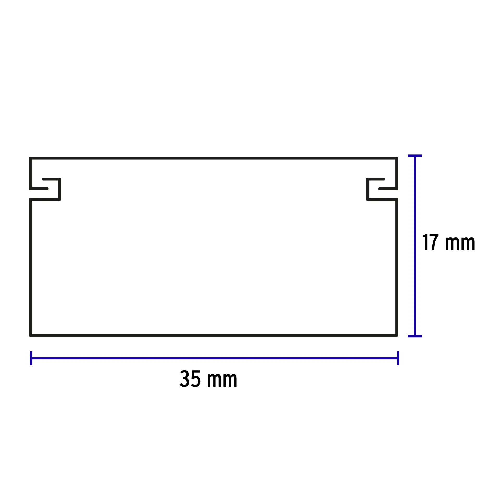 Canaleta de 1 vía 17 x 35 mm, VOLTECK Volteck CAN-1735 SKU: 46282