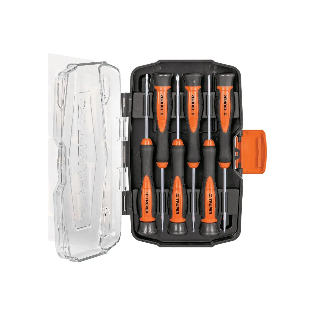 Juego con 6 desarmadores largos de precisión, Truper Truper JOY-6L SKU: 14156