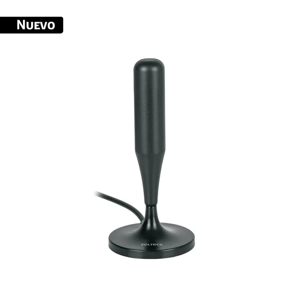 Antena para interior, Television TV HD, base magnética,con booster 24dB Volteck ANIN-24 SKU: 49775