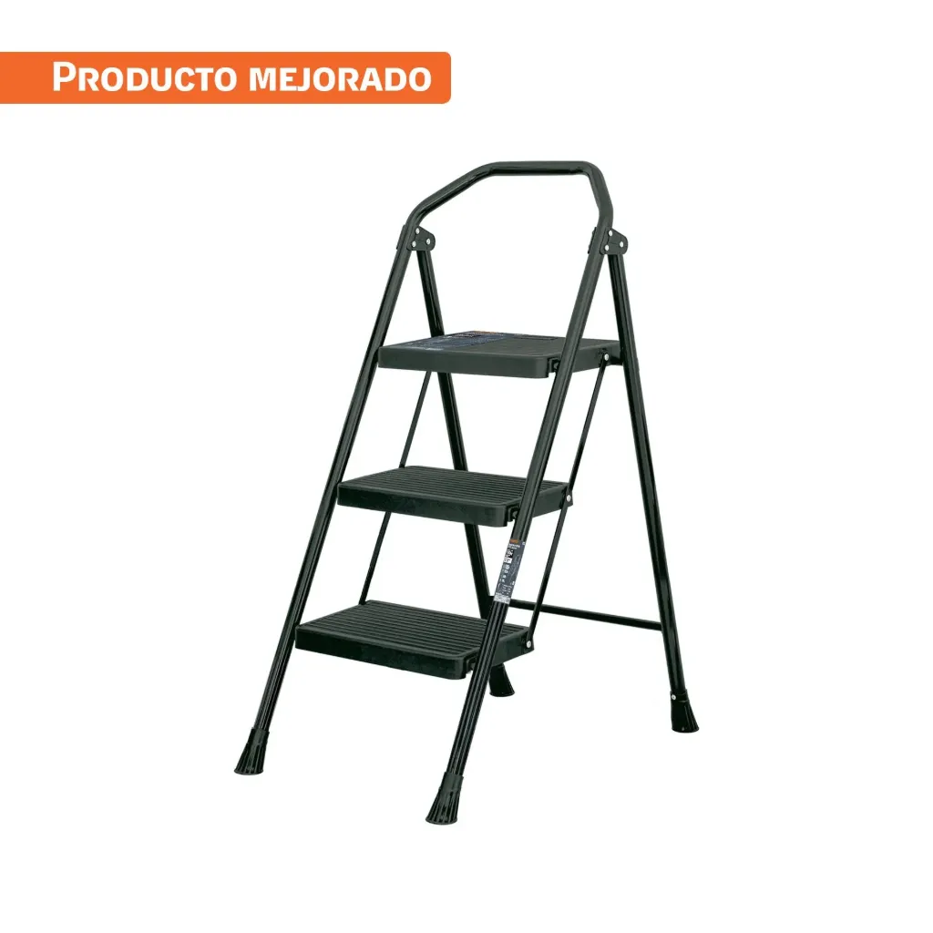 Escalera tubular, plegable, 3 peldaños, Truper Truper SKU: ESTU-3 SKU: 103143