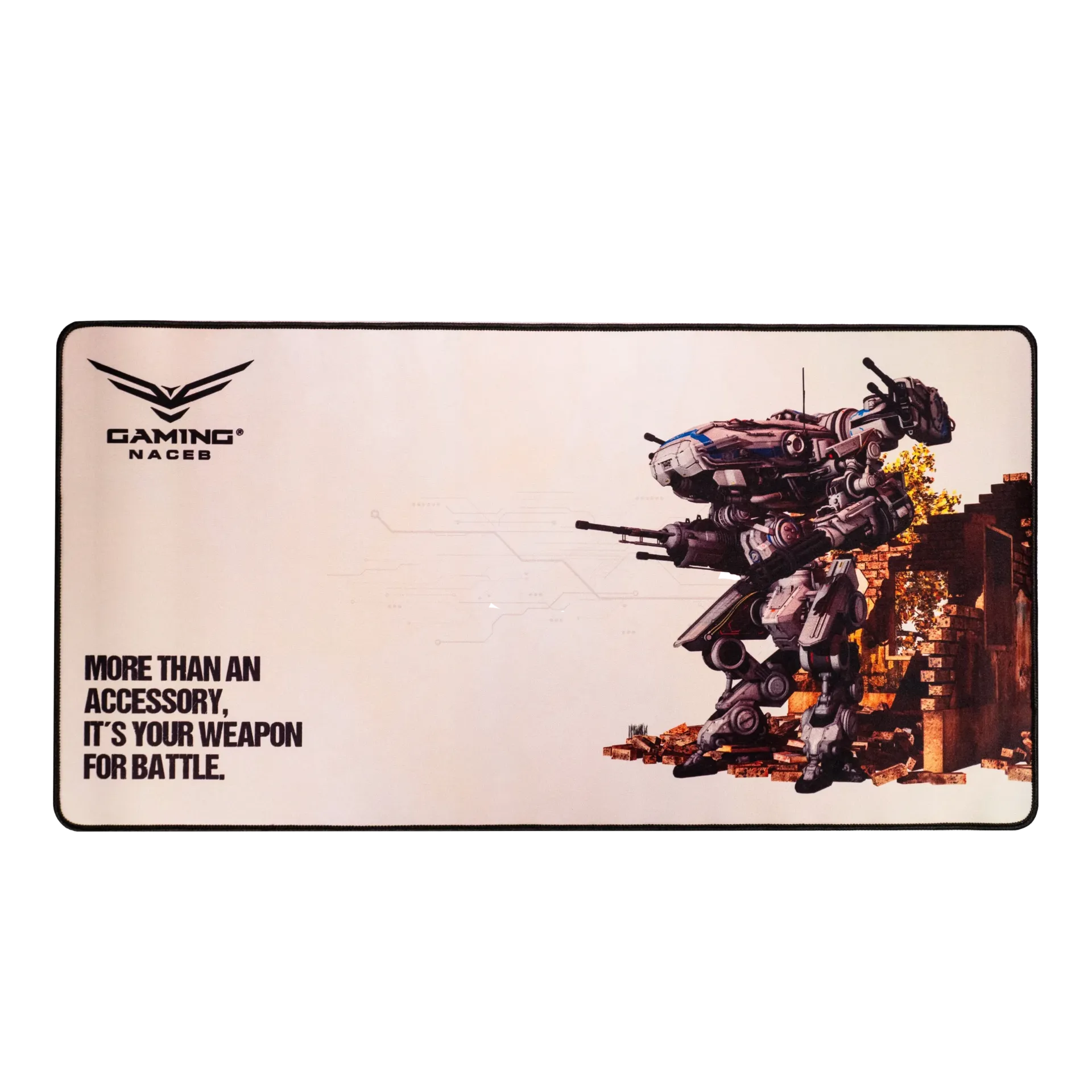 [NA-0978] Mousepad NACEB Bitbane  61cm x 31cm, Superficie Antideslizante · Diseño Gamer, Alta Precisión para Ratón, ACCNCB1500 SKU: NA-0978