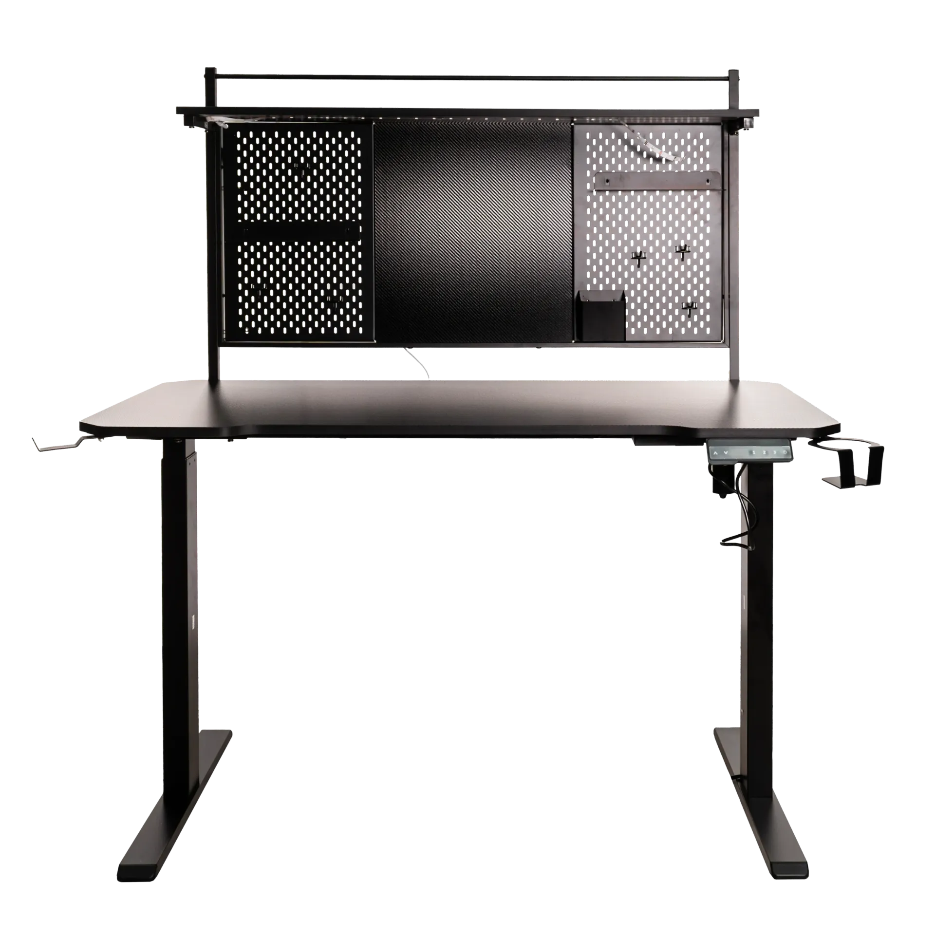 Naceb Escritorio Gamer NA-0647 RGB, Altura Ajustable, 174cm x 62.5cm, Negro, ESCNCB030 SKU: NA-0647