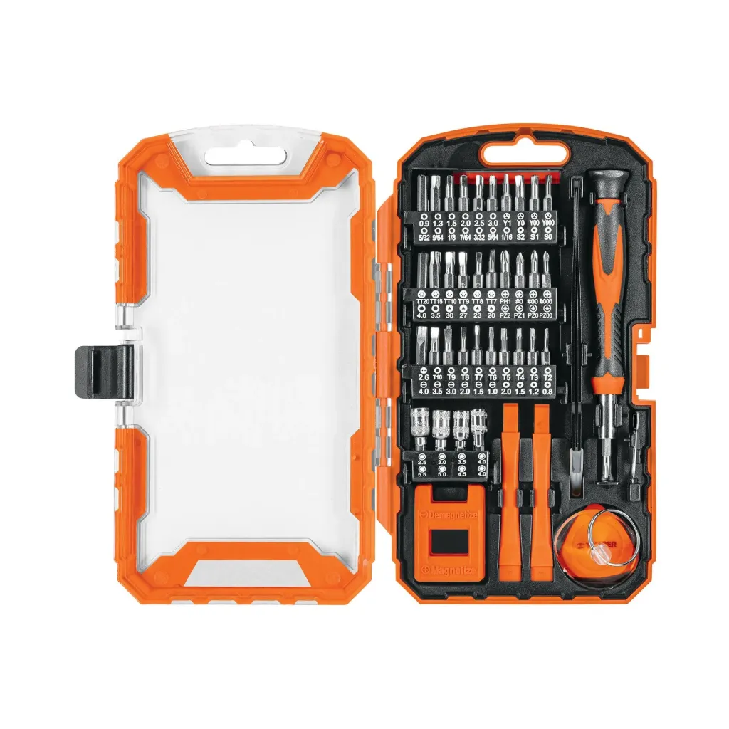 Juego de 77 piezas para reparación de electrónica, Truper Truper JGO-TEL-77 Desarmador SKU: 100373
