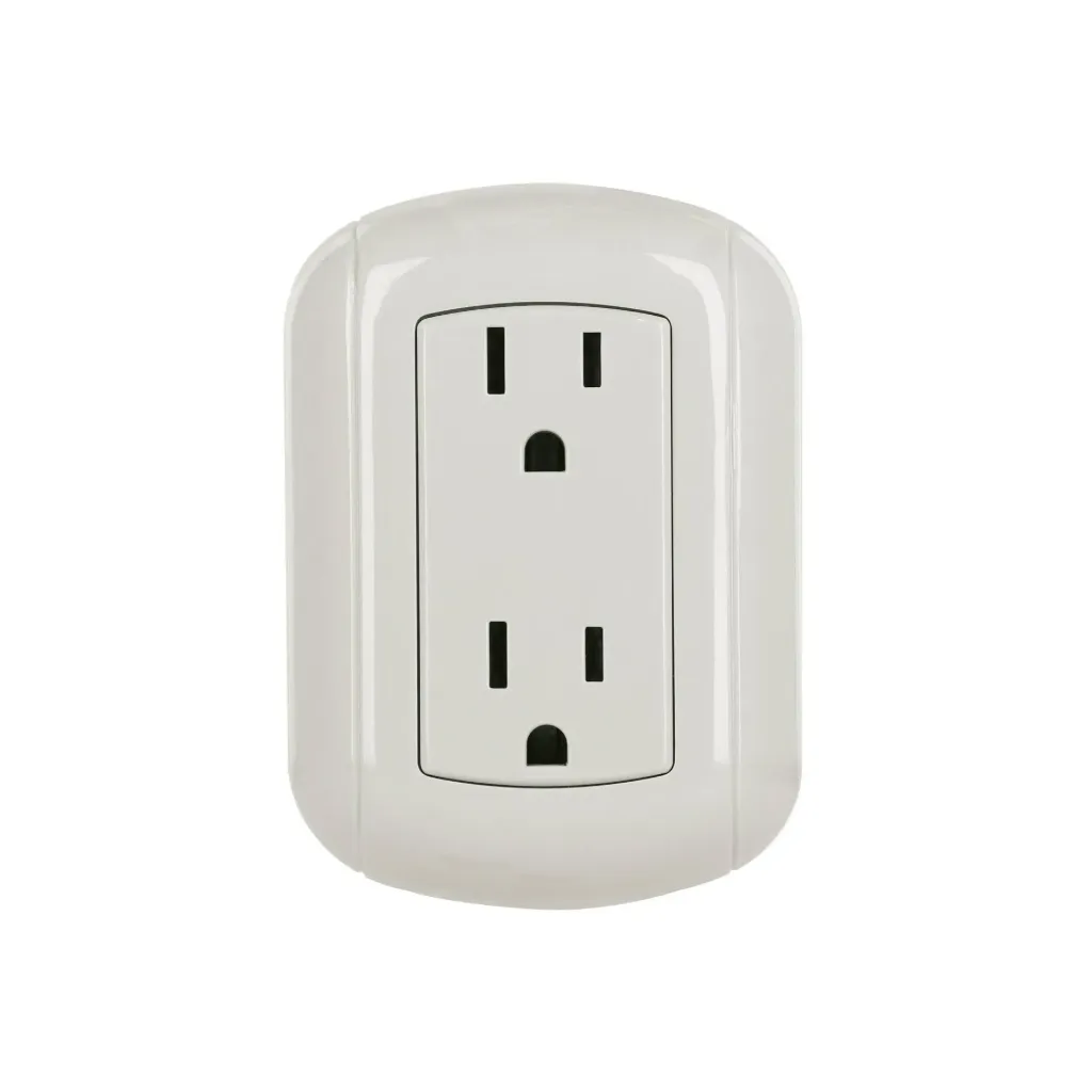 Contacto de sobreponer dúplex 2 polos+ tierra, ABS, Volteck Volteck COSO-DA-2 SKU: 47350