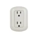 Contacto de sobreponer dúplex 2 polos+ tierra, ABS, Volteck Volteck COSO-DA-2 SKU: 47350