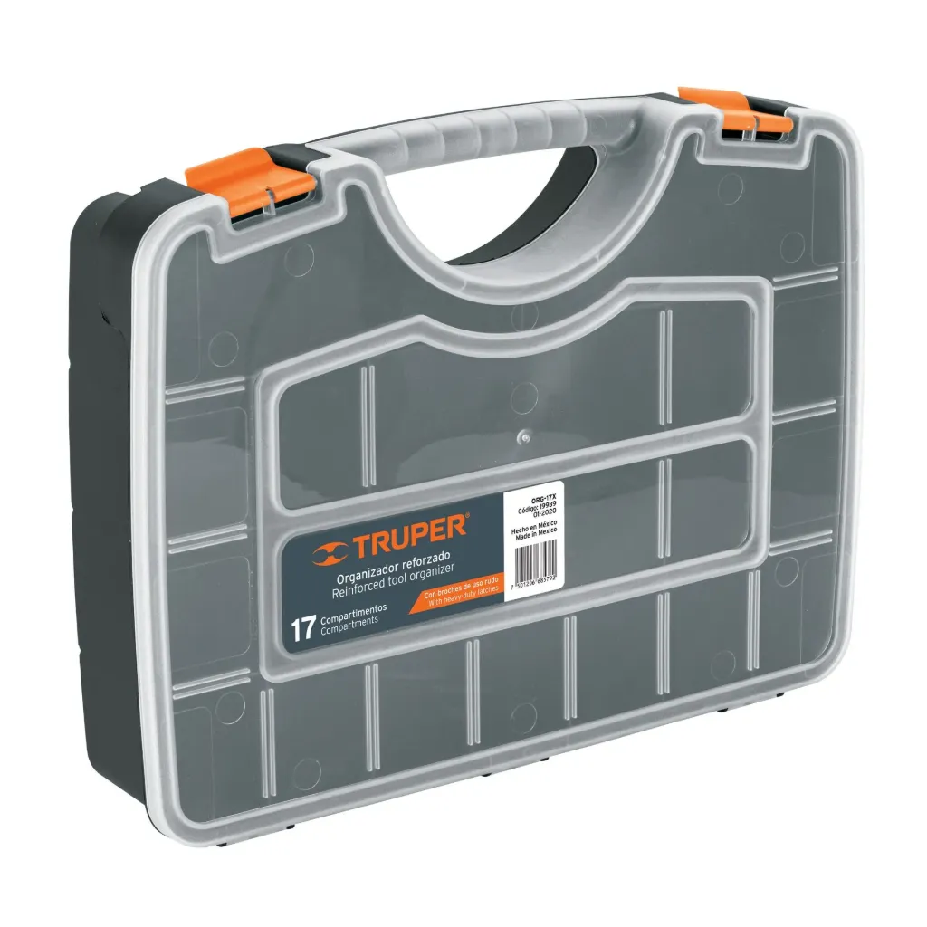 Organizador 17 reforzado con 17 compartimentos, Truper Truper ORG-17X SKU: 19939