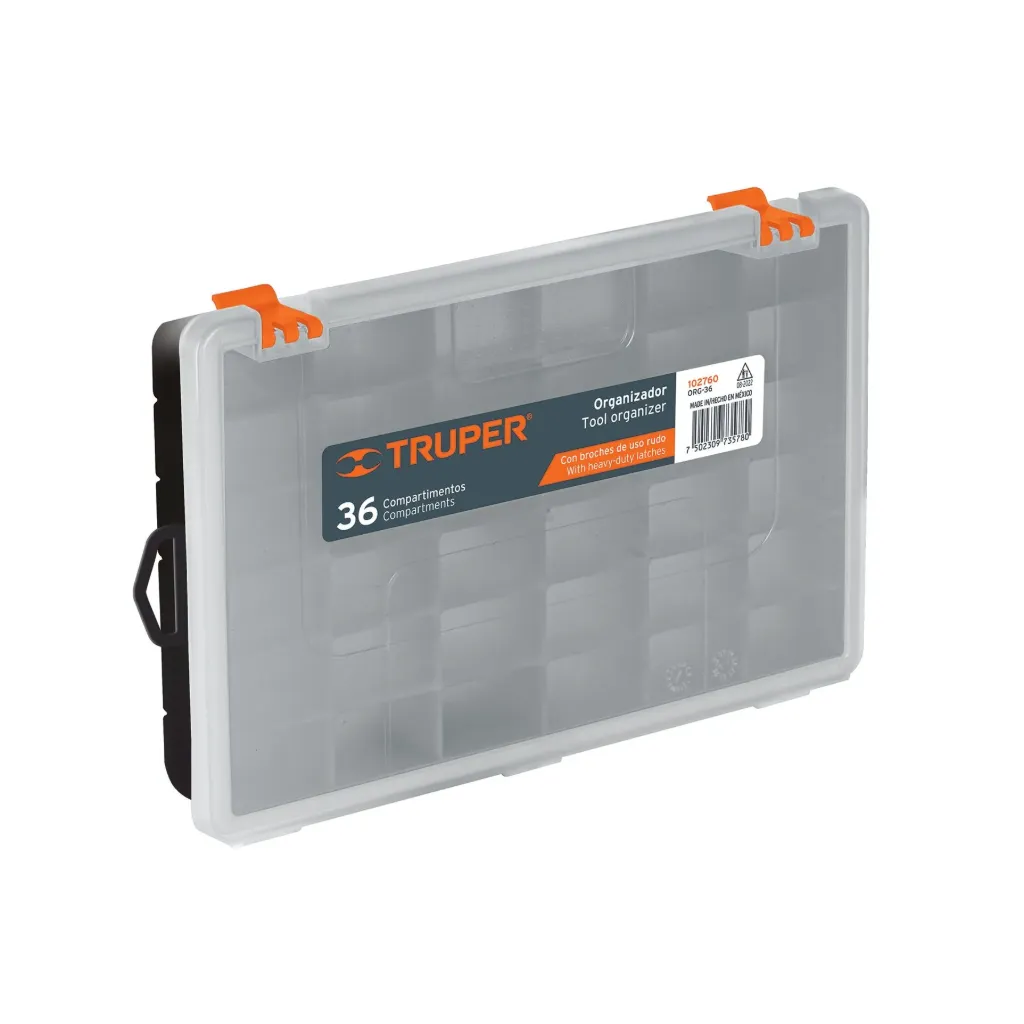 Organizador de 11 con 36 compartimentos, Truper Truper ORG-36 SKU: 102760