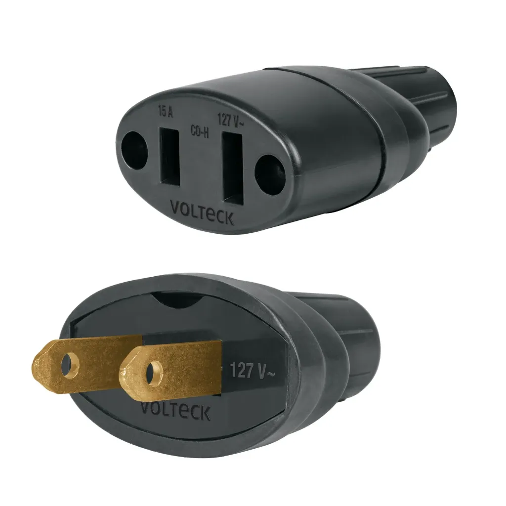 Clavija y contacto de hule, bolsa con 2 pzas, Volteck Volteck SKU: CL-COH SKU: 48074