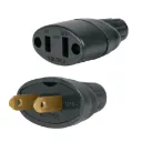 Clavija y contacto de hule, bolsa con 2 pzas, Volteck Volteck SKU: CL-COH SKU: 48074