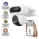 Ezviz Cámara de Seguridad IP Smart WiFi PT IR para Interiores/Exteriores H90 Dual, Alámbrico/Inalámbrico, 2560 x 1440 Pixeles, Día/Noche SKU: CS-H90
