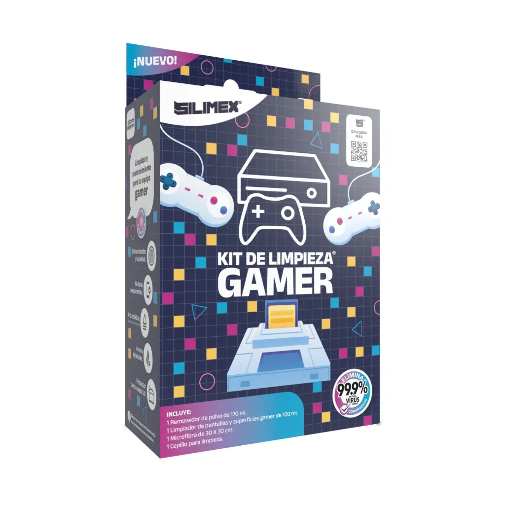 Silimex Kit de Limpieza Gamer, 170 ml, 1 Pieza, Elimina el 99.9% de Virus, Bacterias y Hongos CN-4979 SKU: KIT DE LIMPIEZA GAMER