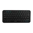 Teclado Vorago KBW-400, Inalámbrico Recargable, Puerto de Carga Tipo C, Receptor USB, Negro (Español) SKU: KBW-400
