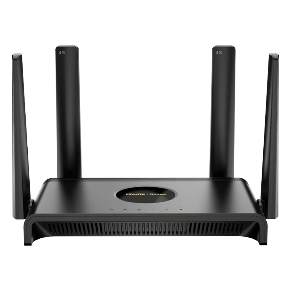 Ruijie Router RG-EW300T-LA Firewall, 4G LTE CAT.4, Wi-Fi 4, 4 x RJ-45 10/100, 300 Mbit/s WLAN, Inalámbrico, Banda 2.4 GHz, 4 Antenas Externas, de 4.7 dBi SKU: RG-EW300T-LA