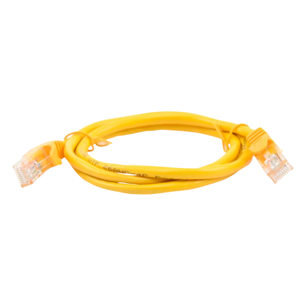 1 Metro Cable de Parcheo UTP Cat5e - 1.0 Metros (3.28 Pies) - Amarillo SKU: LP-UT3-100-YE