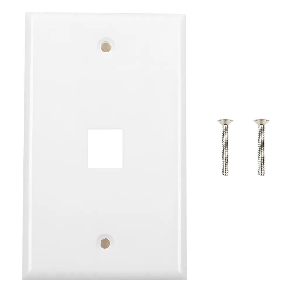 LinkedPRO PPlaca de Pared de 1 Puerto, Keystone, Color Blanco, Faceplate SKU: LP-FP-16