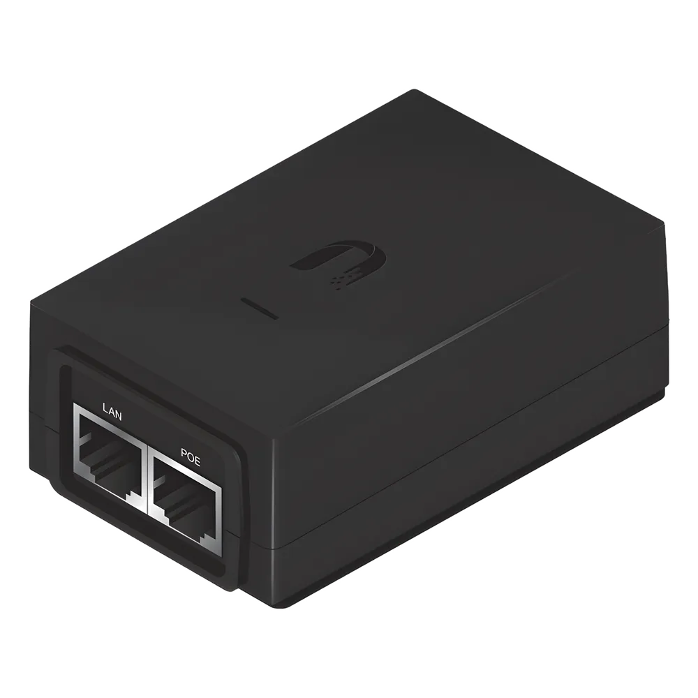 Ubiquiti Networks Adaptador e Inyector de PoE-24-24W-G, 2x RJ-45, 24V, PoE Ubiquiti de 24 VDC, 1.0 A  SKU: POE-24-24W-G