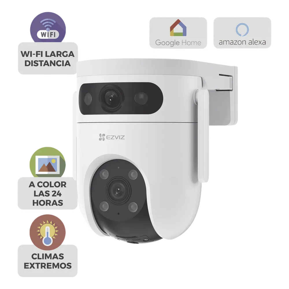 [CS-C9C (3MP+3MP)] Ezviz Cámara de Seguridad IP Smart WiFi Domo IR para Interiores/Exteriores CS-C9C, Alámbrico/Inalámbrico, 2304 x 1296 Pixeles, Día/Noche, CV-2193 SKU: CS-C9C (3MP+3MP)