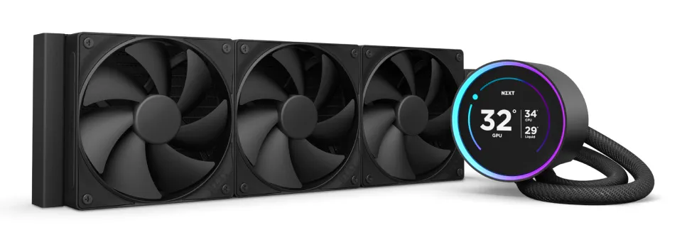NZXT Elite 360 V2 Enfriamiento Líquido para CPU, 3x 120mm, hasta 2000RPM, Negro SKU: RL-KN36E-B2