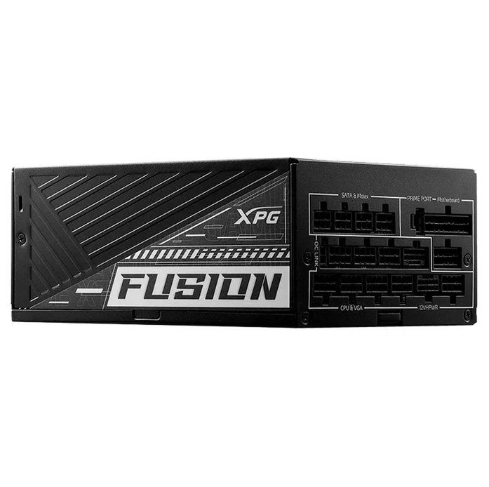 Fuente de Poder ADATA XPG FUSION 1600 TITANIUM - 1600W - ATX-24 Pines - EPS - PCI-Express - Molex - Sata Modelo: FUSION1600T-BKCUS