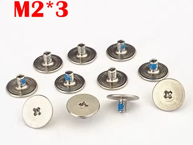1 Tornillo M2 M2x3 Tornillo de Bisagra para Portátil Cabeza Plana Cabeza Cruzada M2 * 3 Tornillo para HP Lenovo Montaje de Portátil Tornillos de Conector de Bisagra