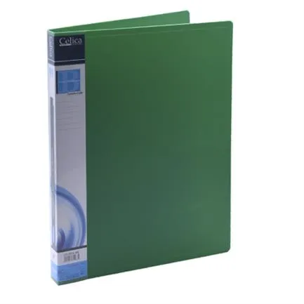 Folder Plástico con Broche de Palanca Celica CO-201A-SGN, Tamaño Carta, Material Plástico, Color Verde Diseño con Broche para Seguridad y Organización SKU: CO-201A-SGN