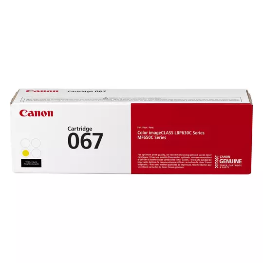 Canon 067 Amarillo Original Toner Can-067 Canon LBP630S Series, LBP632Cdw, LBP633Cdw, MF650C  Series, MF653Cdw, MF654Cdw, MF656Cdw 1,250 Pag. SKU: 5099C001AA