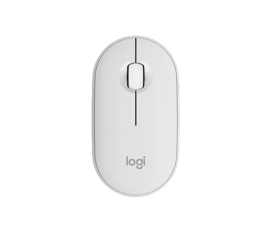 Mouse Logitech Óptico Pebble 2 M350s, Tipo C Inalámbrico, RF + Bluetooth, 4000DPI, Blanco SKU: 910-007047