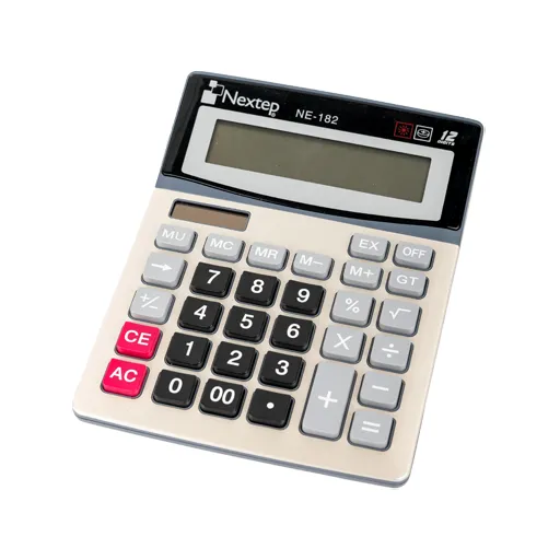 [NE-182] Calculadora Nextep 12 Dígitos Escritorio Bateria/Solar SKU: NE-182