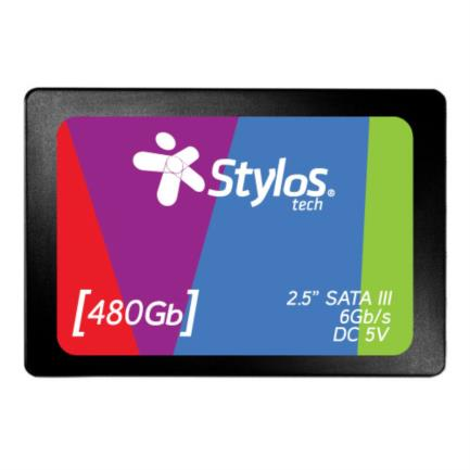 SSD Stylos STMSSD3B, 480GB, 2.5", SATA III, 510 MB/s Escritura, 560 MB/s Lectura Unidad de Estado Sólido SKU: STMSSD3B