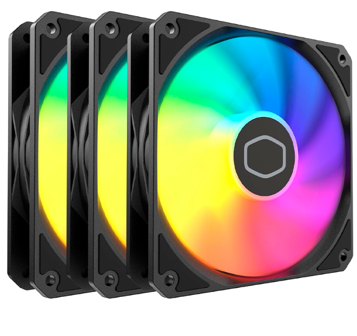 Ventilador Cooler Master MF120 LITE, 3x 120mm, 1750RPM, ARGB, Negro SKU: MFW-B2DN-173PA-R1