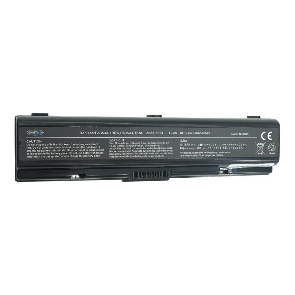 OTT3534 Bateria color negro 6 celdas para Toshiba Satellite M205 de 10.8V 4000Mah marca Ovaltech SKU: OTT3534