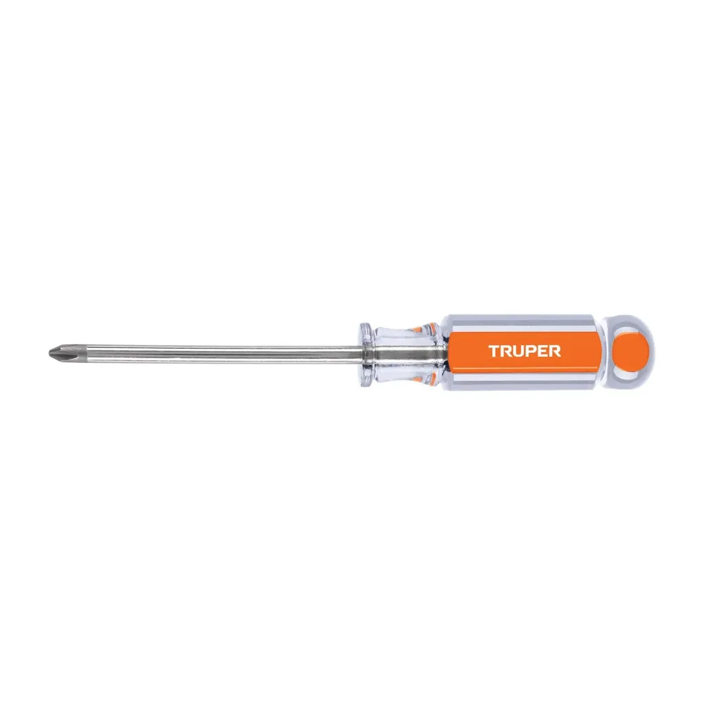 [14074] Desarmador de cruz 1/4 x 4 mango de acetato, Truper Truper DP-1/4X4 SKU: 14074