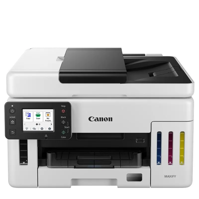Multifuncional Canon Maxify GX6110 4 en 1 Tinta Continua, 45 ppm B/N 25 ppm a Color Impresora, Copiadora, Escáner Usb, Wifi, Ethernet SKU: 6882C004AA