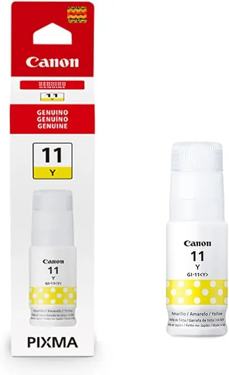 GI-11 Amarillo Original Bote de Tinta GI11 Canon G1130, G3170, G3170, G4170, G3160, G2160, G2170 70ml SKU: 4536C001