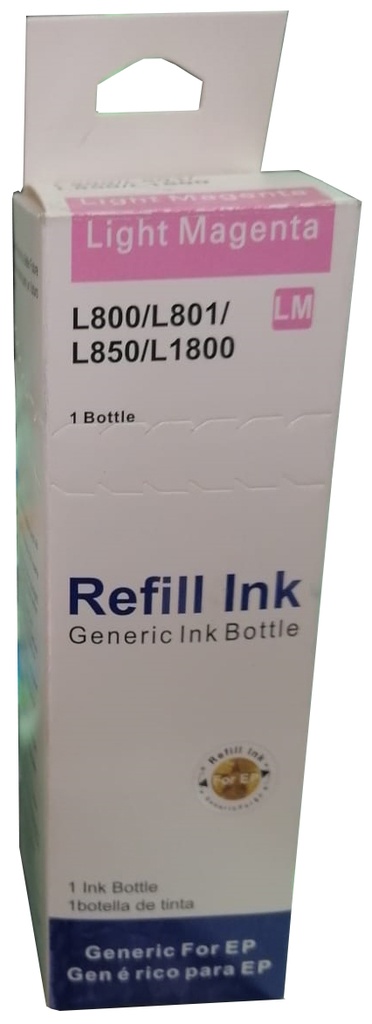 [T673620COM] T673620 Magenta Light Compatible Bote de Tinta Epson L850, L810, L805, L1800, L800 70ml SKU: T673620COM