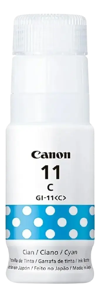 GI-11 Cian Original Bote de Tinta GI11 Canon G1130, G3170, G3170, G4170, G3160, G2160, G2170 70ml SKU: 4534C001
