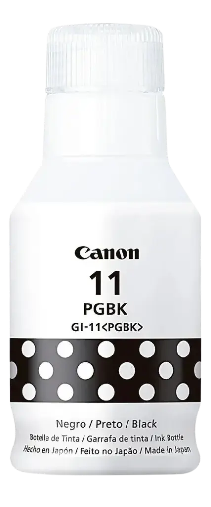 GI-11 Negro Original Bote de Tinta GI11 Canon G1130, G3170, G3170, G4170, G3160, G2160, G2170 135ml SKU: 4525C001