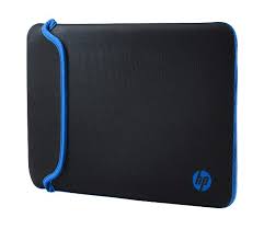 FUNDA DE NEOPRENO HP COLOR NEGRA/AZUL DE 14 PULGADAS V5C27AA#ABL