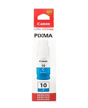 GI-10 Cian Original Bote de Tinta GI10 Canon Pixma G2010, G5010, G6010, G7010 70ml SKU: 3391C001AA