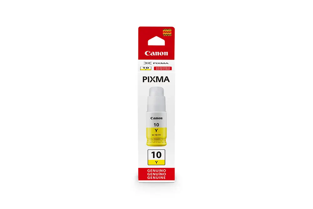GI-10 Amarillo Original Bote de Tinta GI10 Canon Pixma G2010, G5010, G6010, G7010 70ml SKU: 3393C001AB