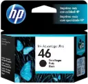 HP 46 Negro Original Cartucho de Tinta HP46 HP Deskjet Ink Advantage 2020hc, 2520hc, 2029, 2529 All-in-One Printer, and HP DeskJet Ultra Ink Advantage 4729 All-in-One Printe 1,500Pag. 26ml SKU: CZ637AL