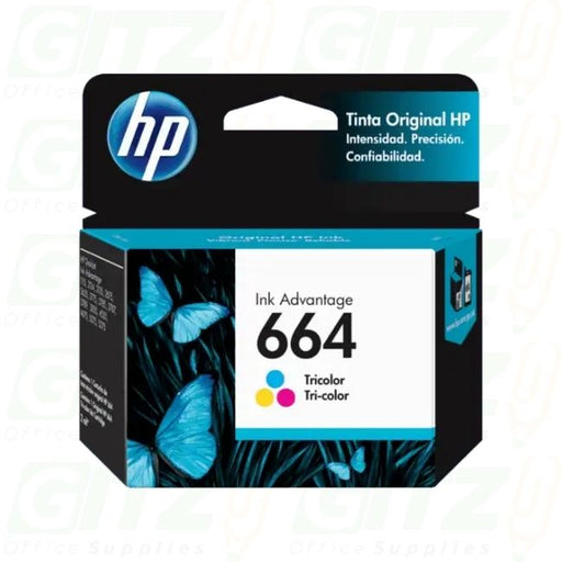 HP 664 Tricolor Original Cartucho de Tinta HP664 HP Deskjet Ink Advantage 1115/2134/2135/2675/3635/3775/3785/3786/3787/3789/3835/4535/4675/5075/5275/5276. 2ml. SKU: F6V28AL