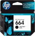HP 664 Negro Original Cartucho de Tinta HP664 HP Deskjet Ink Advantage 1115, 2134, 2135, 2675, 3635, 3775, 3785, 3786, 3787, 3789, 3835, 4535, 4675, 5075, 5275, 5276. 2ml. SKU: F6V29AL
